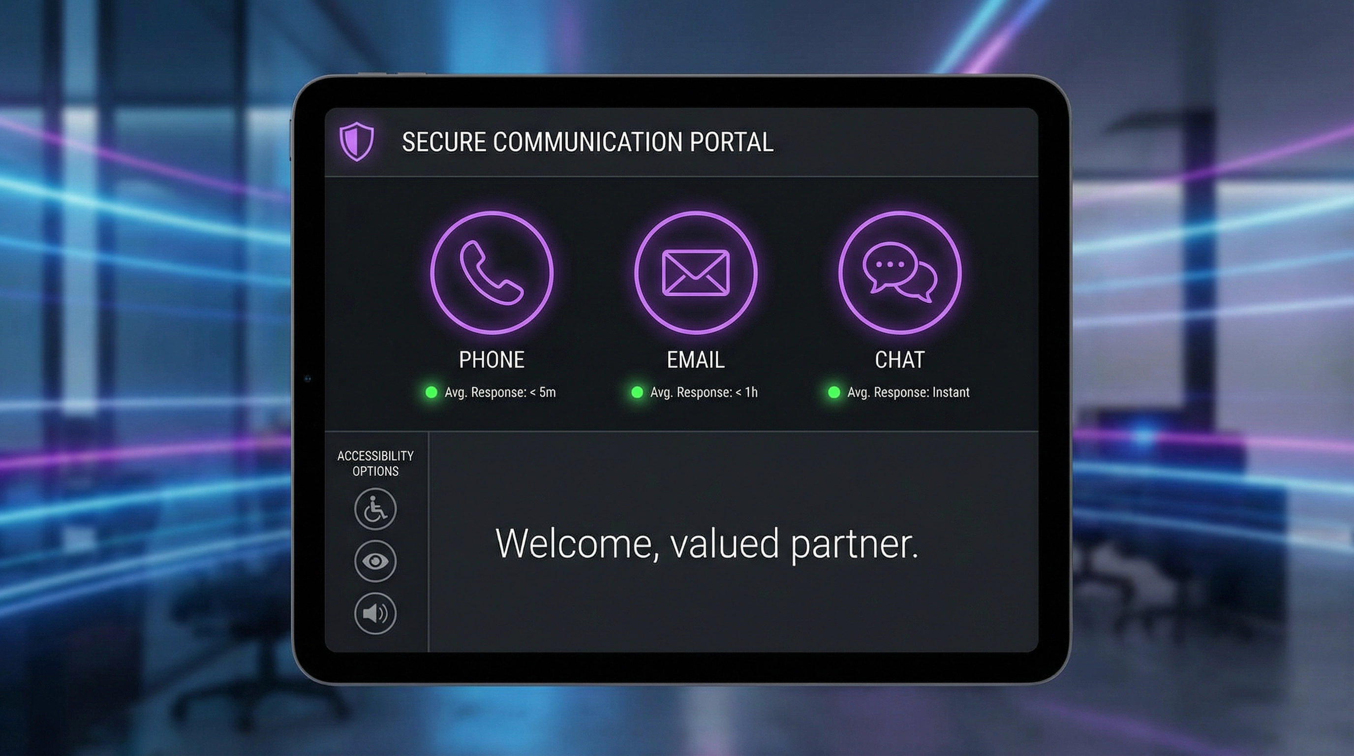 Secure communication portal